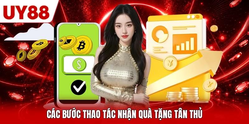 Các bước thao tác nhận quà tặng tân thủ